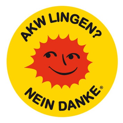 Aufkleber: AKW Lingen? Nein danke