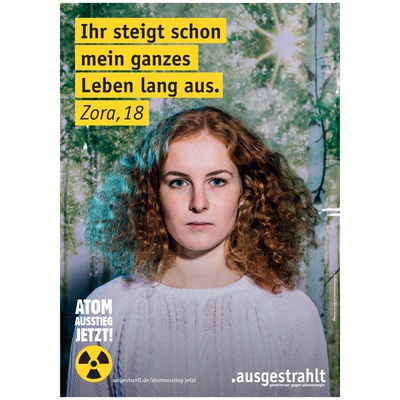 A3-Plakat: Atomausstieg jetzt - ZORA