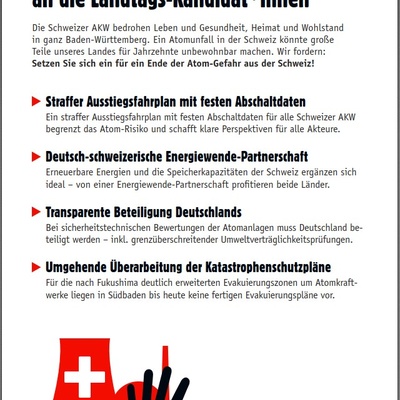 Unsere Wahlkampfforderungen