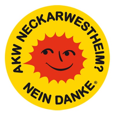 Aufkleber: AKW Neckarwestheim? Nein danke
