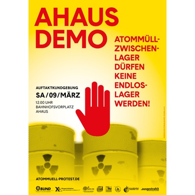 A2-Plakat: Ahaus-Demo am 9.3.19