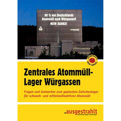 Broschüre: Zentrales Atommüll-Lager Würgassen