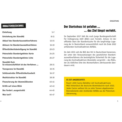 Broschüre: Atommüll-Lager per Gesetz