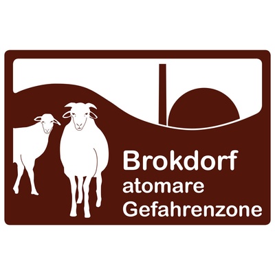 Touristisches Hinweisschild AKW Brokdorf (vergriffen)