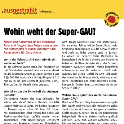 FAQ: Atom-Gefahr beenden - Schweizer AKW abschalten