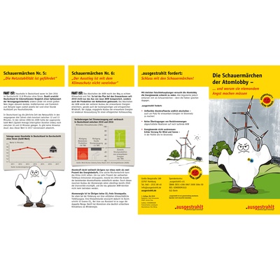 Flyer: Schauermärchen der Atomlobby