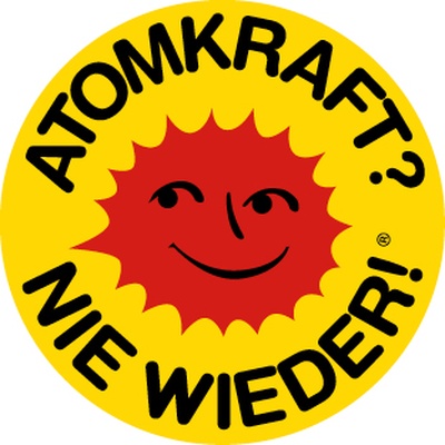 Aufkleber: Atomkraft? Nie wieder! 11cm