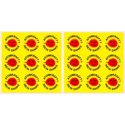 Aufkleber: Anti-Atom-Sonne (Set)