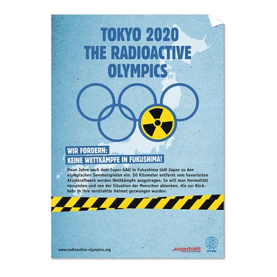 A3-Plakat: Radioactive Olympics 2020