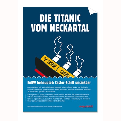 A2-Plakat: Die Titanic vom Neckar
