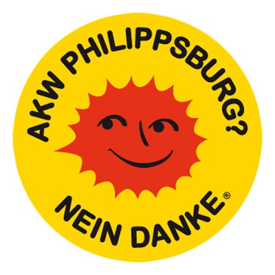Aufkleber: AKW Philippsburg? Nein danke