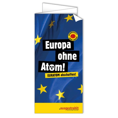 Flyer: Europa ohne Atom - Euratom abschaffen!