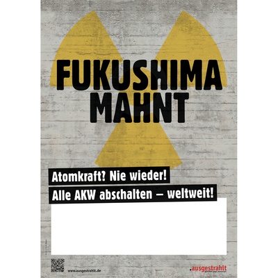 Download: Plakat Fukushima mahnt 2024