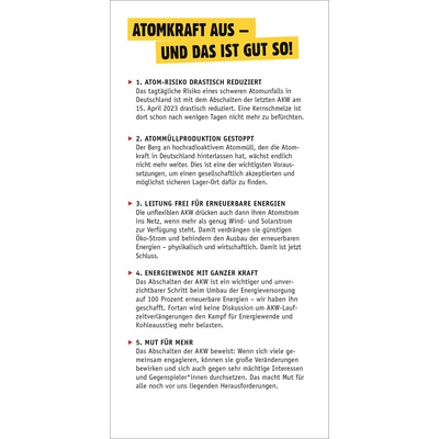 Flyer: Gemeinsam gewonnen - noch viel zu tun!