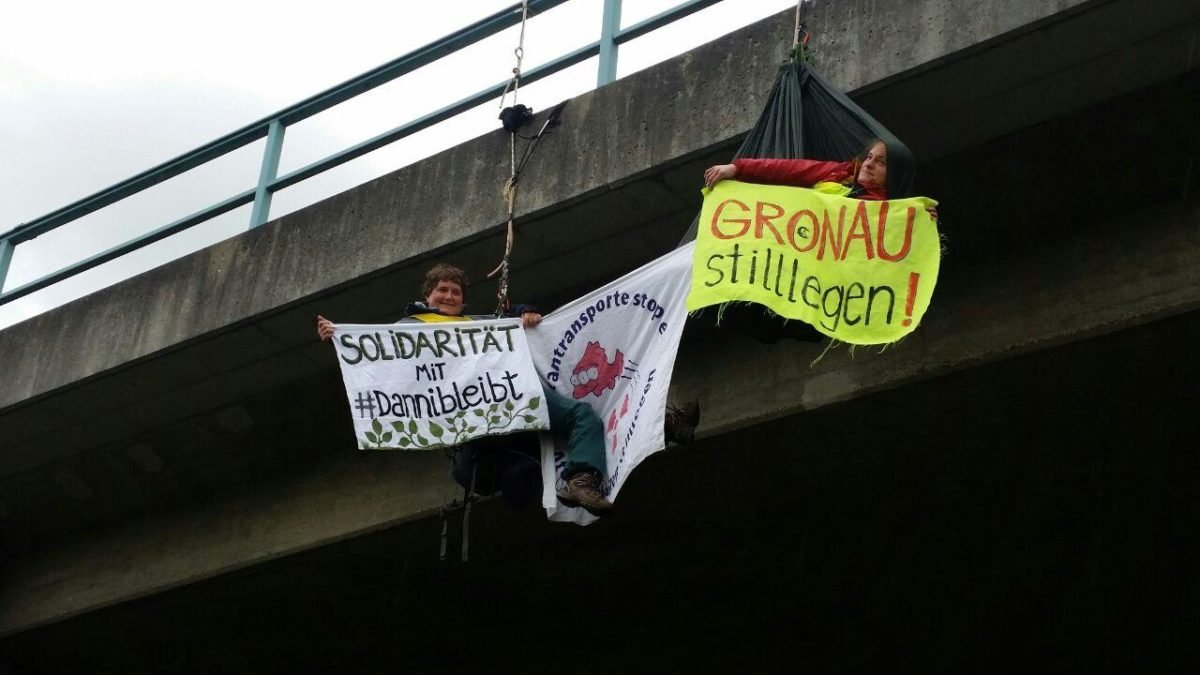 Blockade des Uranzugs aus Gronau - 5.10.2020