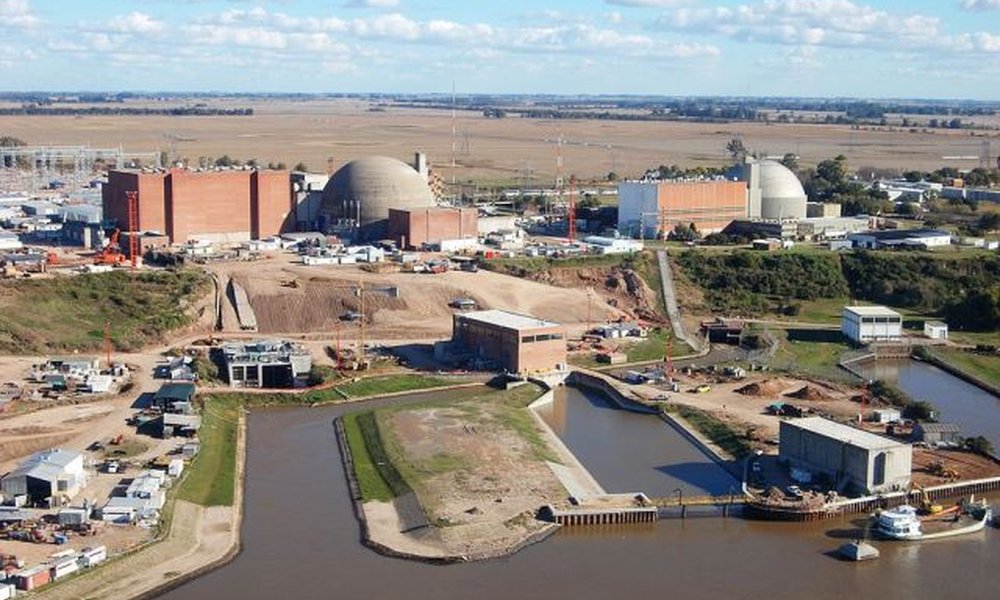 Ein Foto zeigt einen Kernreaktor vom Typ SMR