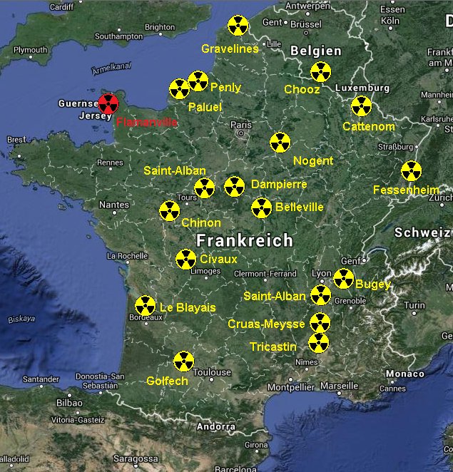 Atomkraftwerke in Frankreich