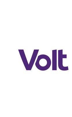 Das Logo der Partei Volt