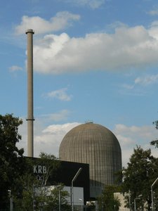 Die Betonhülle des Atomkraftwerks Gundremmingen A