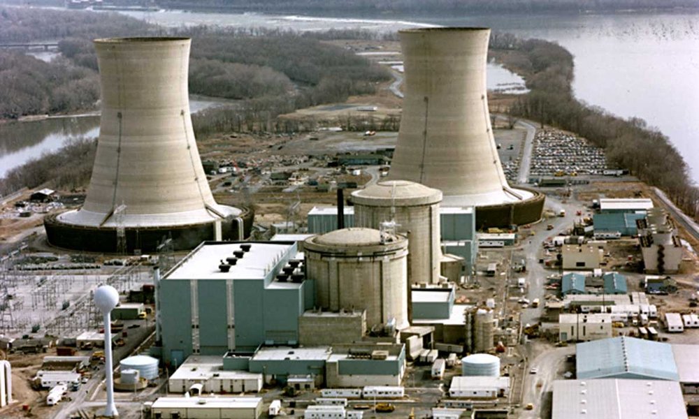 Das AKW Three Mile Island bei Harrisburg in den USA