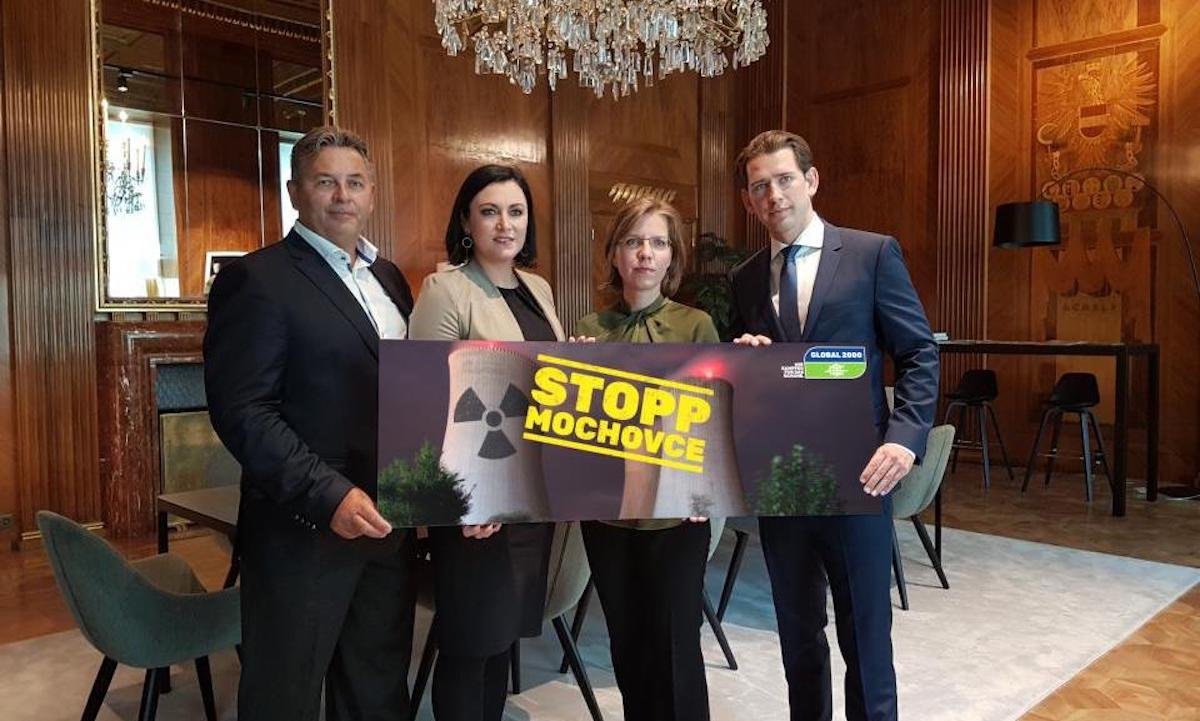 Österreich: Bundeskanzler schließt sich Protest gegen AKW Mochovce an