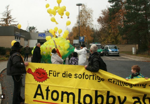 Luftballonaktion in Berlin-Wannsee, 16.11.2013