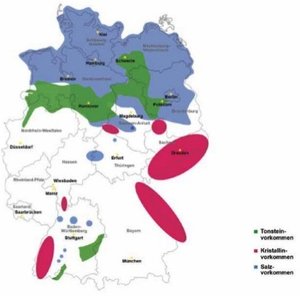 Atommülllagersuche: Wirtsgesteine in Deutschland