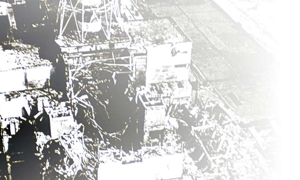 Der zerstörte Reaktor in Tschernobyl