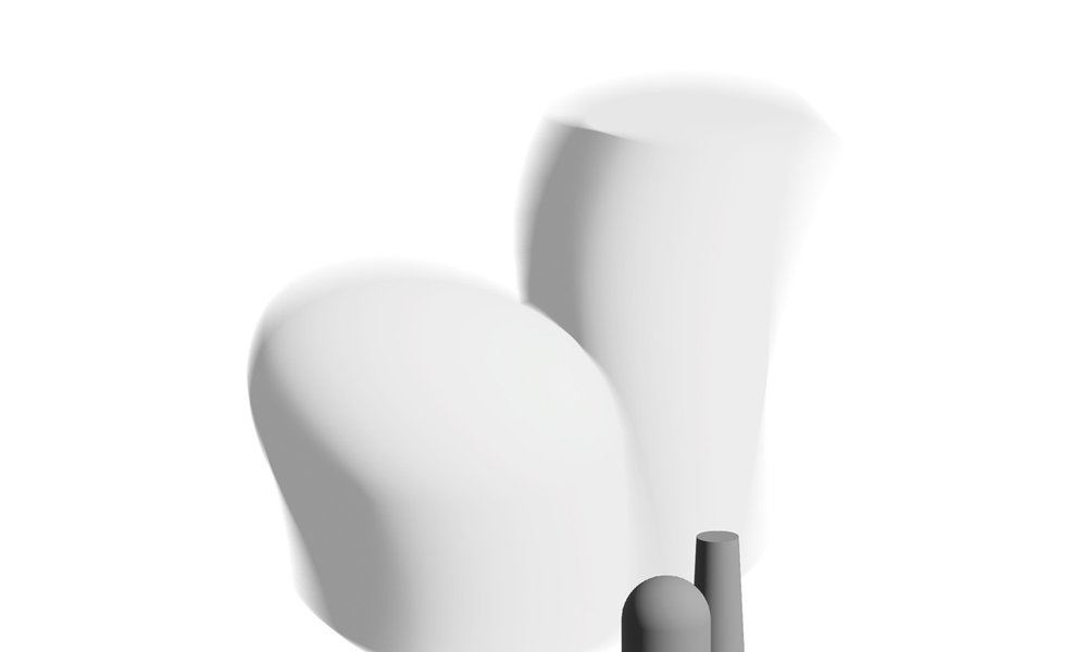 Montage: ein kleines Atomkraftwerk soll ganz groß wirken